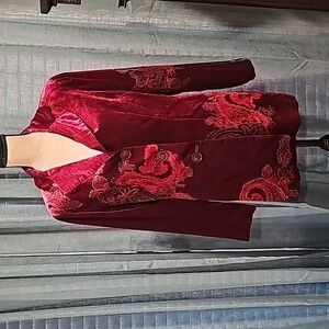 Like New, Gorgeous, Crushed Velvet, "Coldwater Creek" Womens Jacket
